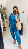 New Lulu denim trousers & top coord set