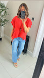 Mia ruffle sleeve top