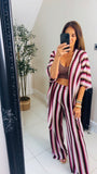 New Puro zig zag beach trousers and wrap coord