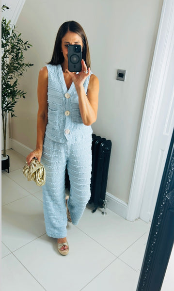 New Lucie ruffle waistcoat & trouser set