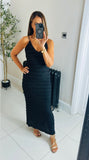 Sale last one Sophie spaghetti strap ruffle maxi
