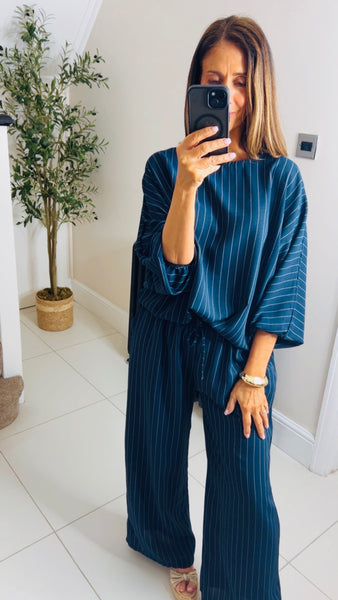 New Piper pinstripe trouser co-ord set