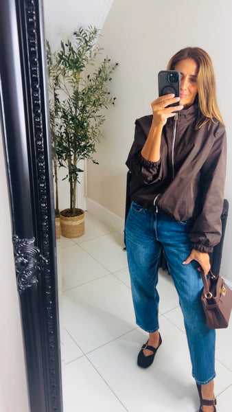 Carter funnel neck bomber jacket