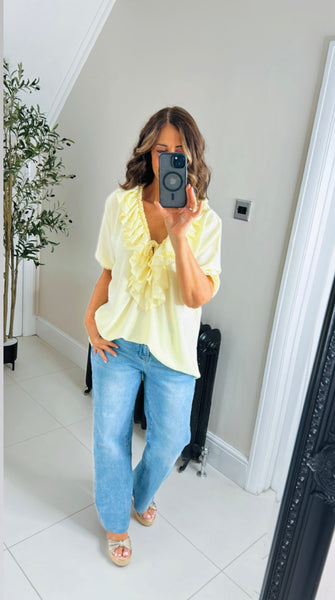 New Sienna ruffle front blouse