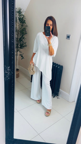 New Blake asymmetrical trousers & top coord set