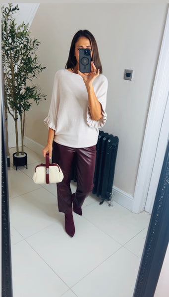 New Nancy ruffle sleeve jumper