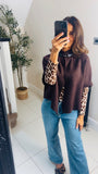 New Bay cape style swing knit cardigan