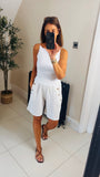 Aisha linen mix shorts