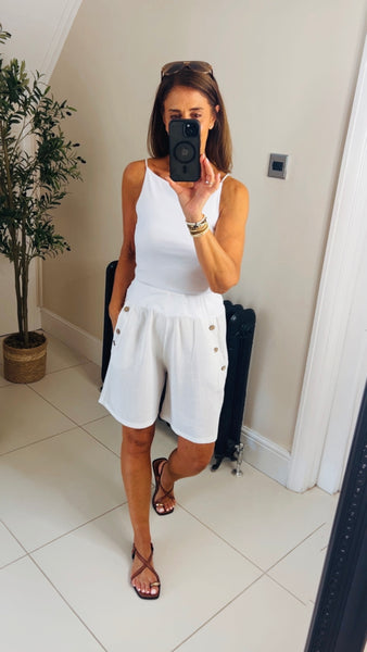 New Aisha linen mix shorts