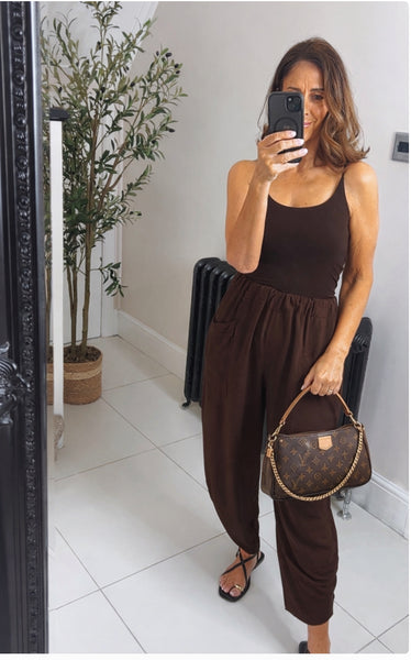 New Nina soft front pocket barrel leg trousers