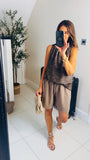 New Gemma leopard print slouchy vest top