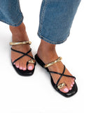 Tabitha gold toe post sandals