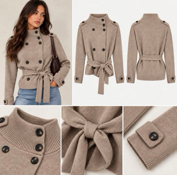 New Brielle funnel knit jacket style cardigan