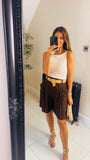 New Reeva smart pin tuck shorts