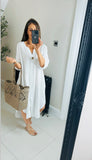 Tara cotton cheesecloth tunic dress