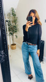 New Sheer luxe cashmere mix layering top