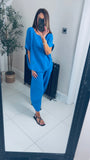 Lulu 100% cotton barrel leg trousers coord