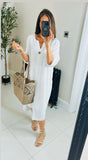 Tara cotton cheesecloth tunic dress