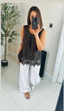 New Gracie Embroidered vest top