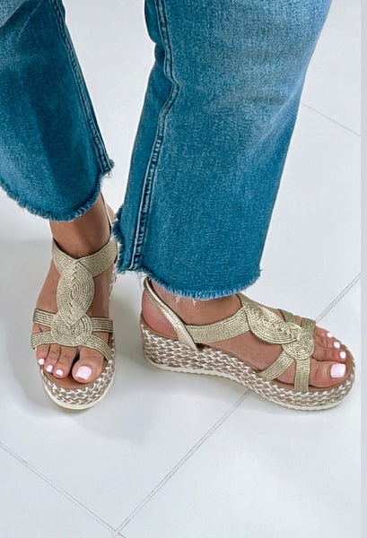 Sale last one Ultimate Gold wedges (shoes)