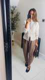 New Leni smart barrel leg trousers