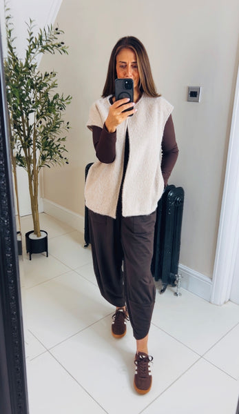 New Lizzie wool effect Gilet