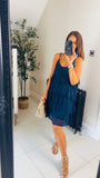 New Tivoli silk tiered dress
