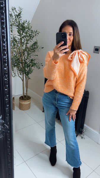 Lucia silky side tie jumper