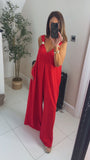 Jacques swishy gold buckle jumpsuit trousers