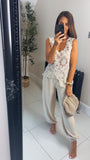 sparkle crochet over vest