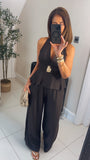 Paloma halter neck trousers coord set