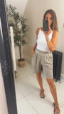 Aisha linen mix shorts