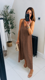Carlo gold buckle maxi