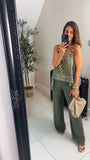New Capri scarf style trousers & top coord set