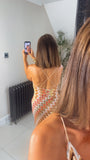 New Xanthe zig zag spaghetti strap maxi dress
