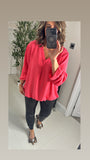 Leanne Chiffon V neck top