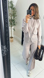 New Reeva soft knit double zip coord