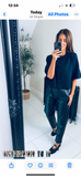 New Piper faux leather straight leg trousers