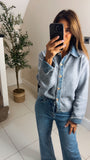 New Caro denim trim cardigan